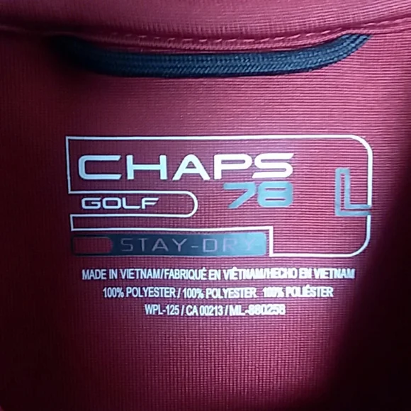 Chaps Golf Polo Shirt Stay Dry - Picture 2 of 4